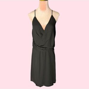 REVOLVE Krisa Surplice Front Sleeveless Dress in Black. Size Medium. NWT!
